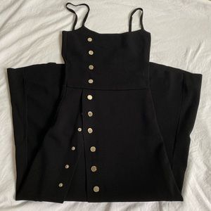 Knit Midi Dress In Black